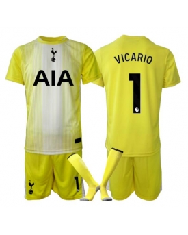 Billige Fotballdrakt Tottenham Hotspur Guglielmo Vicario #1 Keeper Replika Tredjedraktsett Barn 2025-26 Kortermet (med bukser)